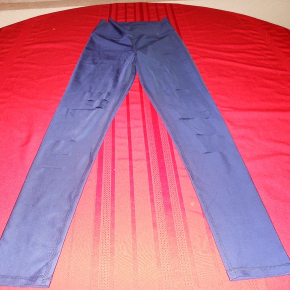 ELECTRIC YOGA Dark NAVY Slashed Leggings-MEDIUM - Picture 5 of 6